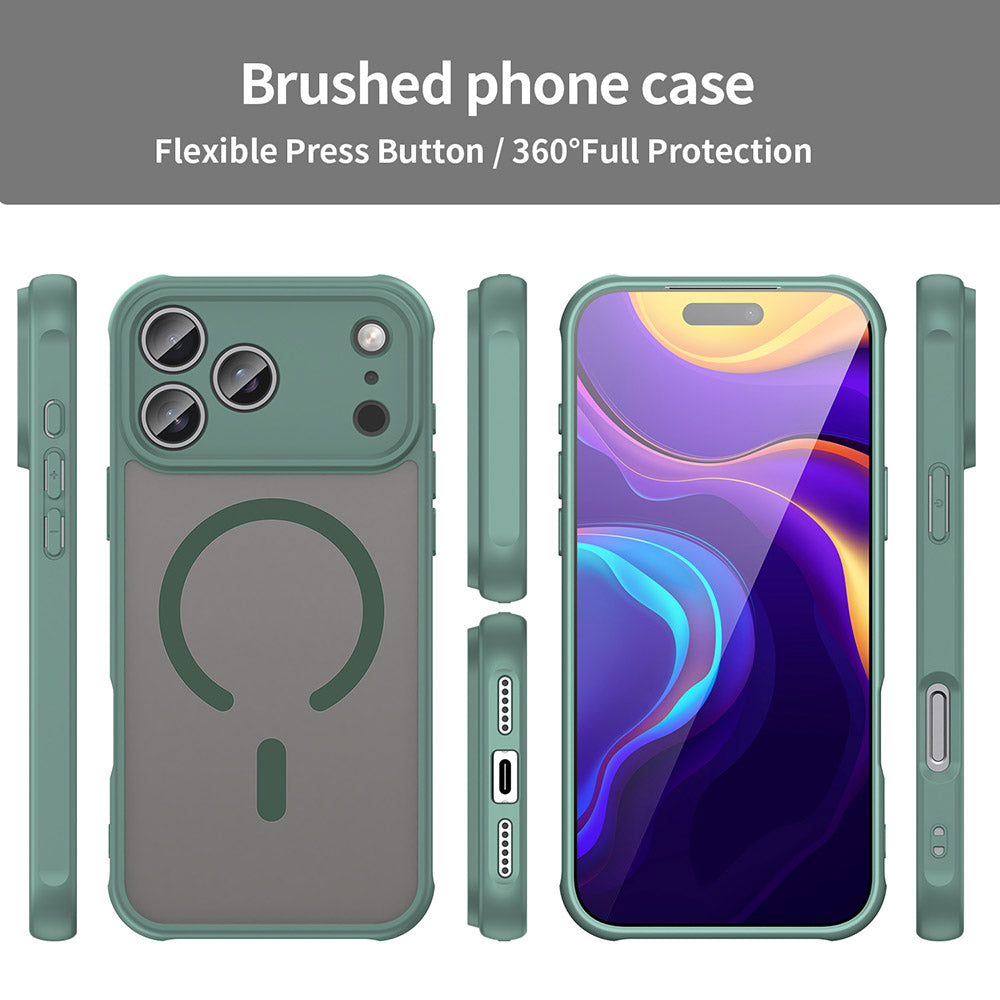 Калъф MagSafe за Apple iPhone 18 Pro / 17 Pro, Techsuit, HaloFrost II, Зелен
