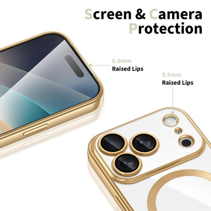 Калъф MagSafe за Apple iPhone 18 Pro / 17 Pro, Techsuit, Luxury Crystal, Тъмносин