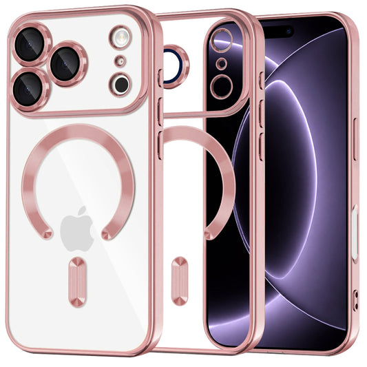 Калъф MagSafe за Apple iPhone 18 Pro / 17 Pro, Techsuit, Luxury Crystal, Розов