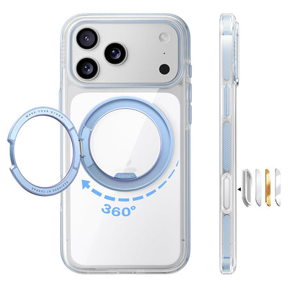 Калъф MagSafe за Apple iPhone 18 Pro / 17 Pro, Torras, Ostand O3 Light, Син