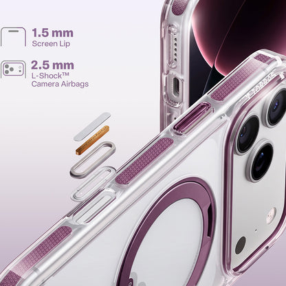 Калъф MagSafe за Apple iPhone 18 Pro / 17 Pro, Torras, Ostand O3 Light, Лилав