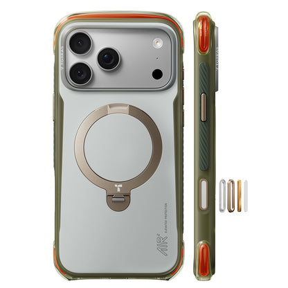 Калъф MagSafe за Apple iPhone 18 Pro / 17 Pro, Torras, Ostand Q3 Air Pro, Бял
