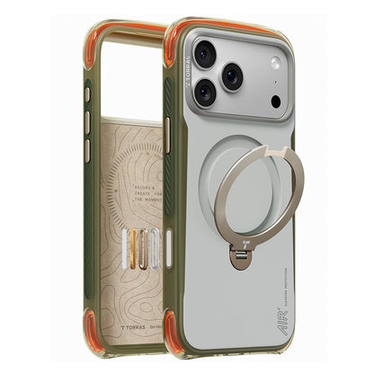 Калъф MagSafe за Apple iPhone 18 Pro / 17 Pro, Torras, Ostand Q3 Air Pro, Бял
