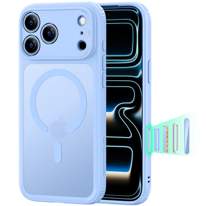 Калъф MagSafe за Apple iPhone 18 Pro, ESR, Classic Hybrid, Син сатен