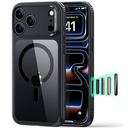 Калъф MagSafe за Apple iPhone 18 Pro, ESR, Classic Hybrid, Черен прозрачен