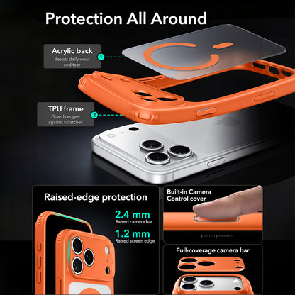 Калъф MagSafe за Apple iPhone 18 Pro, ESR, Classic Hybrid, Оранжев сатен