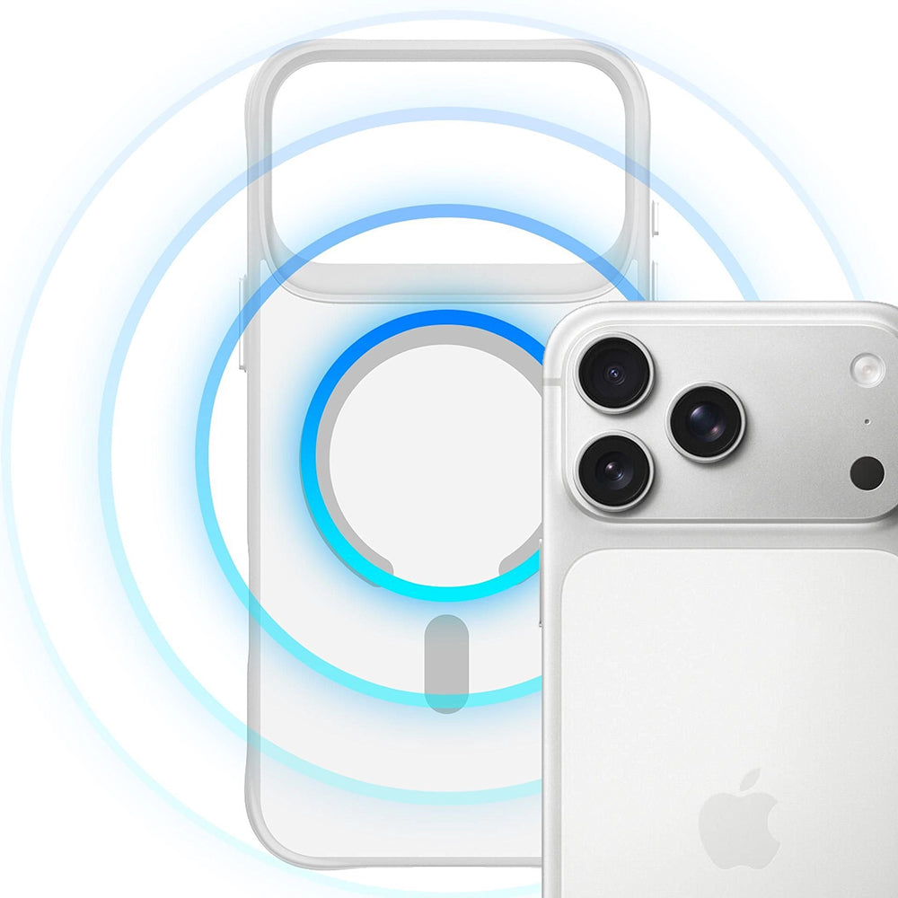 MagSafe Case for Apple iPhone 18 Pro Max / 17 Pro Max, 3MK, Smoke MagCase, White