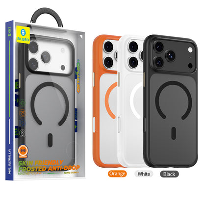 MagSafe Case for Apple iPhone 18 Pro Max / 17 Pro Max, Blueo, Skin-Friendly Anti-Drop, Satin White