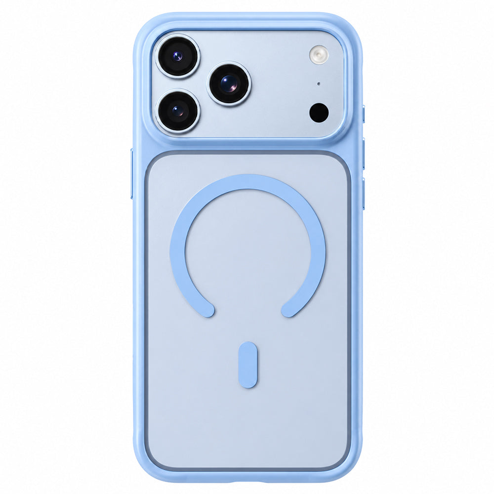 Калъф MagSafe за Apple iPhone 18 Pro Max / 17 Pro Max, Blueo, щадящ кожата, против изпускане, сатененосиня