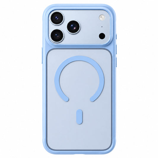 Калъф MagSafe за Apple iPhone 18 Pro Max / 17 Pro Max, Blueo, щадящ кожата, против изпускане, сатененосиня
