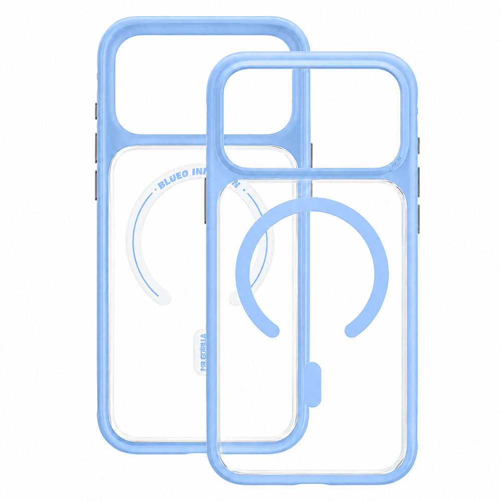 Калъф MagSafe за Apple iPhone 18 Pro Max / 17 Pro Max, Blueo, щадящ кожата, против изпускане, сатененосиня