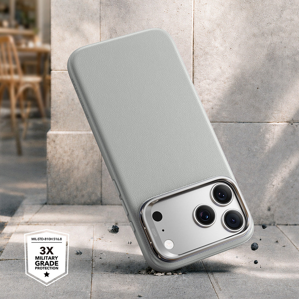 Калъф MagSafe за Apple iPhone 18 Pro Max / 17 Pro Max, ESR, Atelier с поставка, Сив