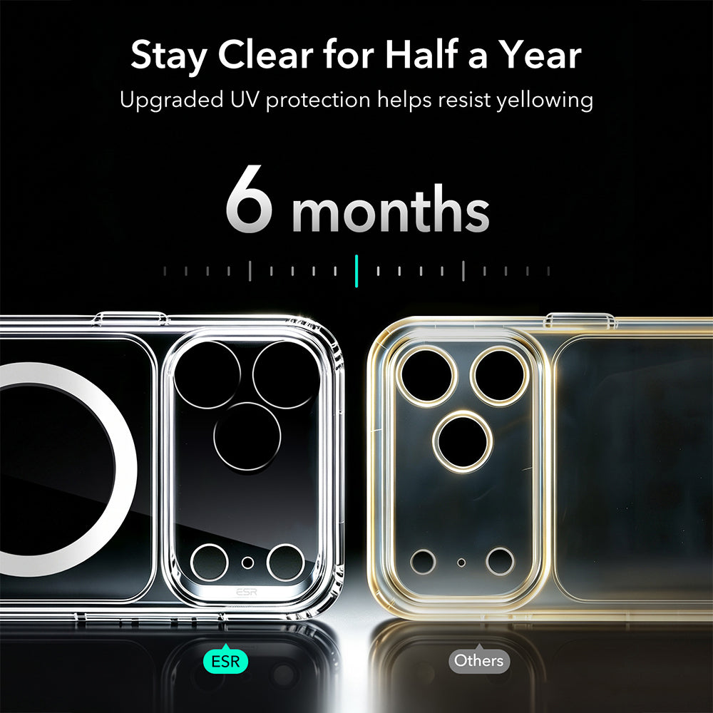 Калъф MagSafe за Apple iPhone 18 Pro Max / 17 Pro Max, ESR, Classic Hybrid, Прозрачен