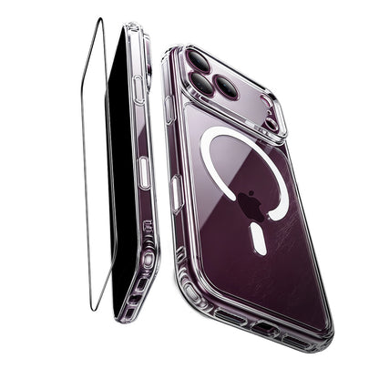 Калъф MagSafe за Apple iPhone 18 Pro Max / 17 Pro Max, ESR, Classic Hybrid с протектор за екран, прозрачен