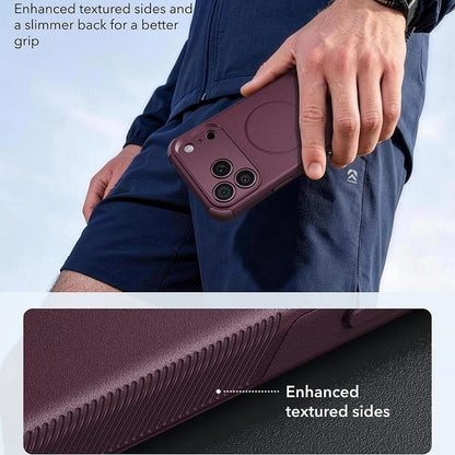 MagSafe Case for Apple iPhone 18 Pro Max / 17 Pro Max, ESR, Cyber, Dark Satin Burgundy