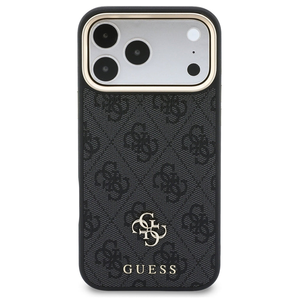 Калъф MagSafe за Apple iPhone 18 Pro Max / 17 Pro Max, Guess, 4G Cardslot & Big Strap, черен