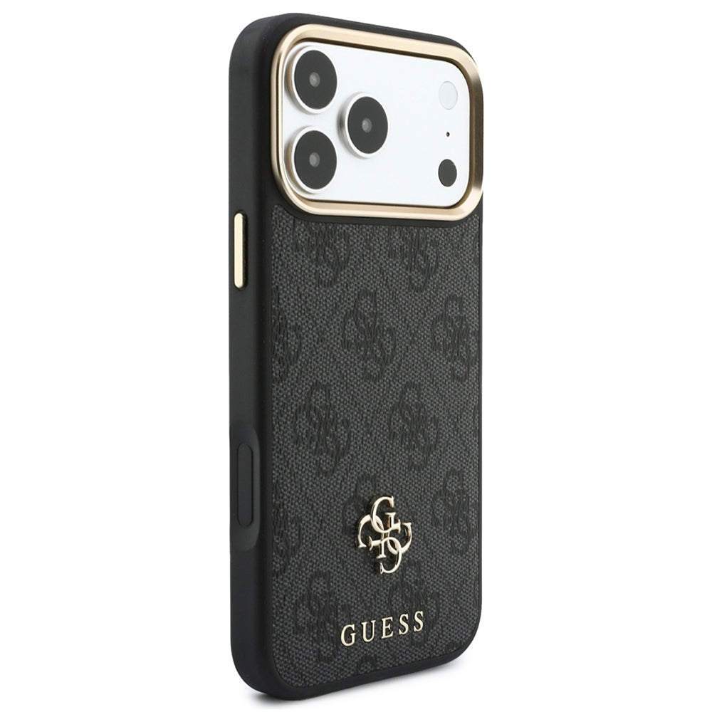 Калъф MagSafe за Apple iPhone 18 Pro Max / 17 Pro Max, Guess, 4G Cardslot & Big Strap, черен
