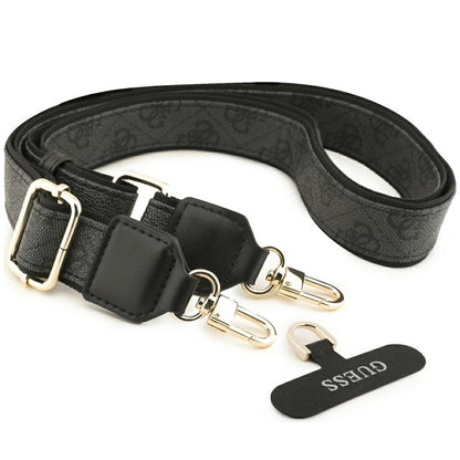 Калъф MagSafe за Apple iPhone 18 Pro Max / 17 Pro Max, Guess, 4G Cardslot & Big Strap, черен