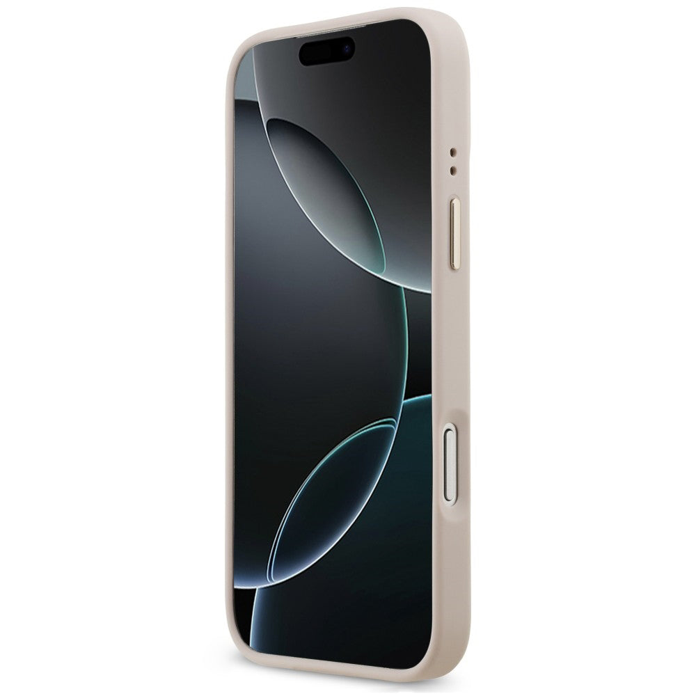 Калъф MagSafe за Apple iPhone 18 Pro Max / 17 Pro Max, Guess, 4G Strass Logo, розов