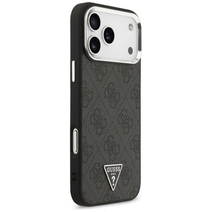 Калъф MagSafe за Apple iPhone 18 Pro Max / 17 Pro Max, Guess, 4G Triangle Logo, Черен