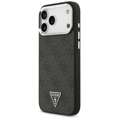 Калъф MagSafe за Apple iPhone 18 Pro Max / 17 Pro Max, Guess, 4G Triangle Logo, Черен