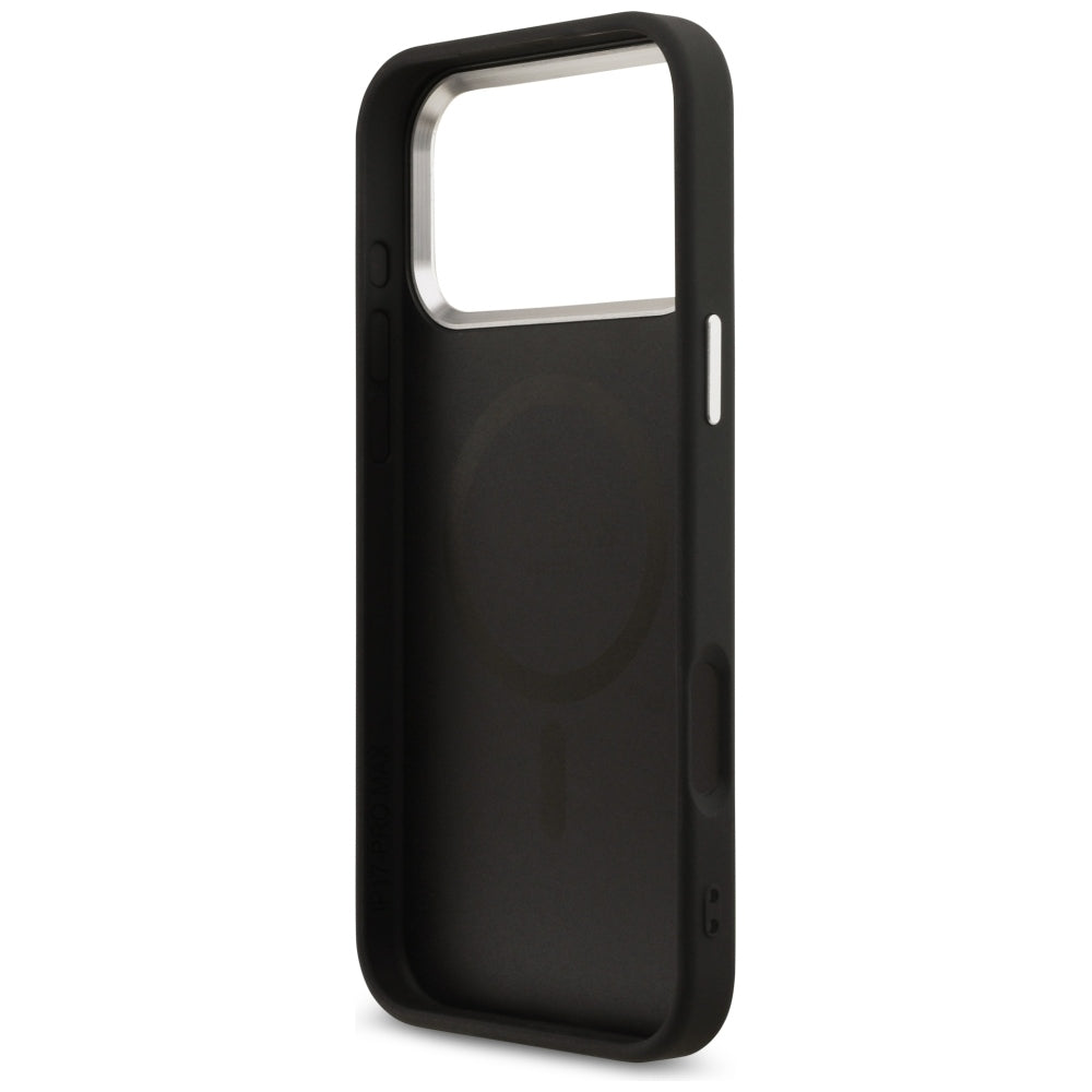 Калъф MagSafe за Apple iPhone 18 Pro Max / 17 Pro Max, Guess, 4G Triangle Logo, Черен