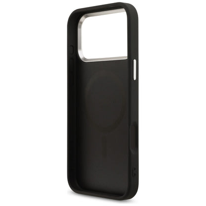 Калъф MagSafe за Apple iPhone 18 Pro Max / 17 Pro Max, Guess, 4G Triangle Logo, Черен