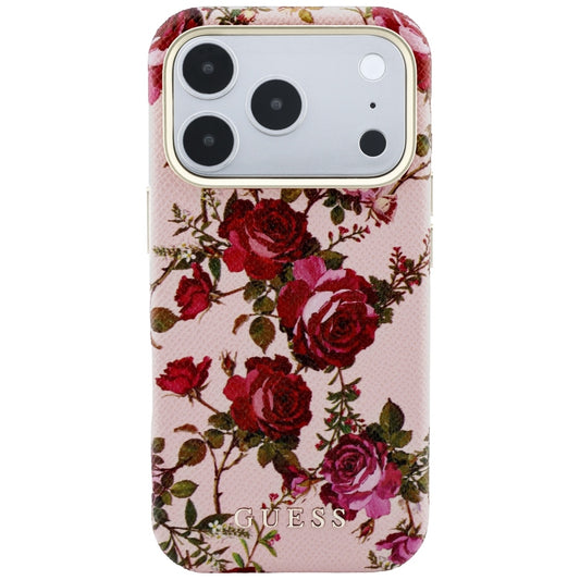 MagSafe Case for Apple iPhone 18 Pro Max / 17 Pro Max, Guess, Blossom Roses Print, Pink