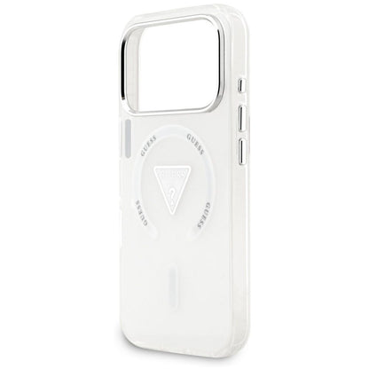 Калъф MagSafe за Apple iPhone 18 Pro Max / 17 Pro Max, Guess, IML Gradient Triangle Logo, прозрачен