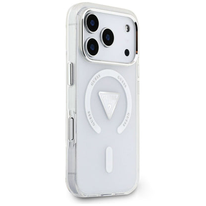 Калъф MagSafe за Apple iPhone 18 Pro Max / 17 Pro Max, Guess, IML Gradient Triangle Logo, прозрачен