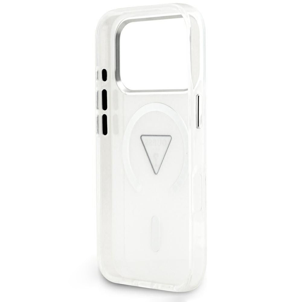 Калъф MagSafe за Apple iPhone 18 Pro Max / 17 Pro Max, Guess, IML Gradient Triangle Logo, прозрачен