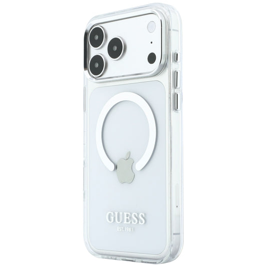 Калъф MagSafe за Apple iPhone 18 Pro Max / 17 Pro Max, Guess, Metal Outline, Сребрист