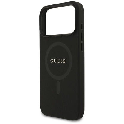 Калъф MagSafe за Apple iPhone 18 Pro Max / 17 Pro Max, Guess, Saffiano, Черен