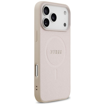 Калъф MagSafe за Apple iPhone 18 Pro Max / 17 Pro Max, Guess, Saffiano, Розов