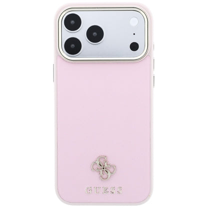 Калъф MagSafe за Apple iPhone 18 Pro Max / 17 Pro Max, Guess, Saffiano Small 4G Classic, Розов