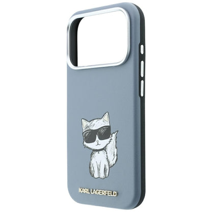 MagSafe Case for Apple iPhone 18 Pro Max / 17 Pro Max, Karl Lagerfeld, Choupette Sketch, Blue