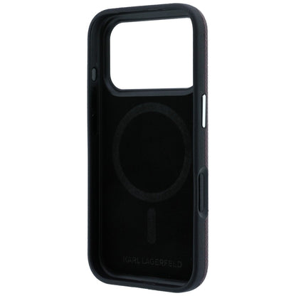 MagSafe Case for Apple iPhone 18 Pro Max / 17 Pro Max, Karl Lagerfeld, Grained Choupette Head, Burgundy