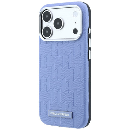 Калъф MagSafe за Apple iPhone 18 Pro Max / 17 Pro Max, Karl Lagerfeld, Grained Mono Resin Logo, Bleu