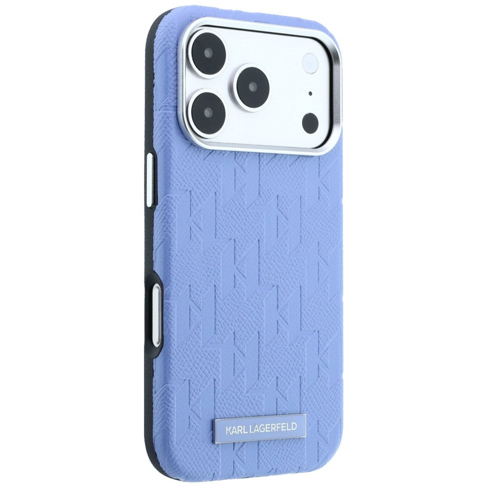 Калъф MagSafe за Apple iPhone 18 Pro Max / 17 Pro Max, Karl Lagerfeld, Grained Mono Resin Logo, Bleu
