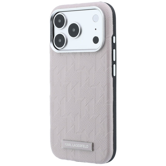 Калъф MagSafe за Apple iPhone 18 Pro Max / 17 Pro Max, Karl Lagerfeld, Grained Mono Resin Logo, Розов