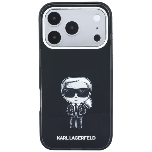 Калъф MagSafe за Apple iPhone 18 Pro Max / 17 Pro Max, Karl Lagerfeld, HC IML Ikonik Sketch Print, Черен