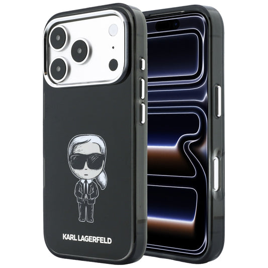 Калъф MagSafe за Apple iPhone 18 Pro Max / 17 Pro Max, Karl Lagerfeld, HC IML Ikonik Sketch Print, Черен