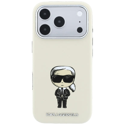 Калъф MagSafe за Apple iPhone 18 Pro Max / 17 Pro Max, Karl Lagerfeld, Ikonik Sketch, Бежов