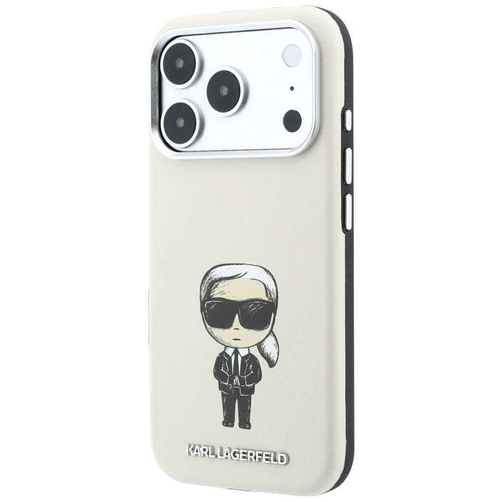 Калъф MagSafe за Apple iPhone 18 Pro Max / 17 Pro Max, Karl Lagerfeld, Ikonik Sketch, Бежов
