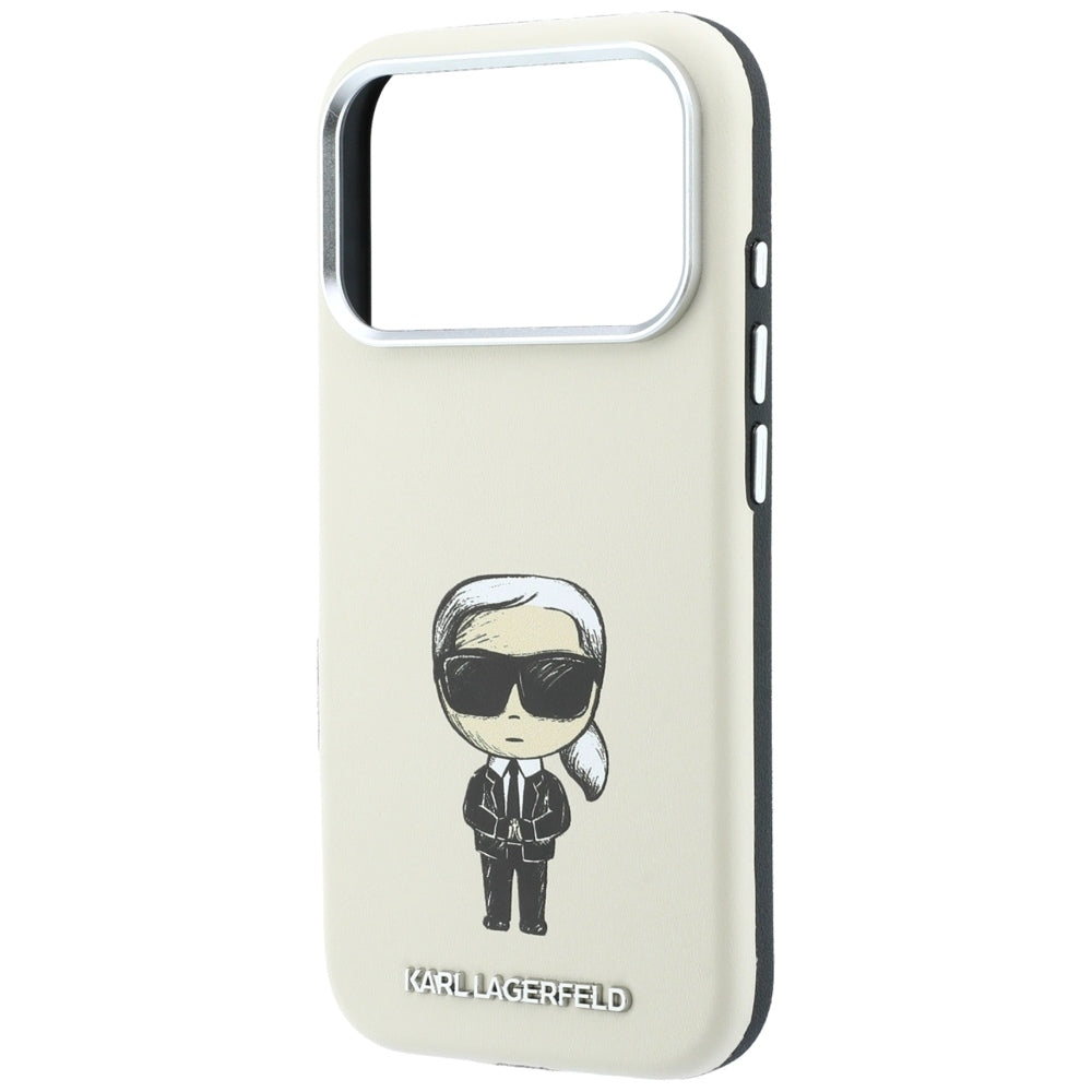 Калъф MagSafe за Apple iPhone 18 Pro Max / 17 Pro Max, Karl Lagerfeld, Ikonik Sketch, Бежов