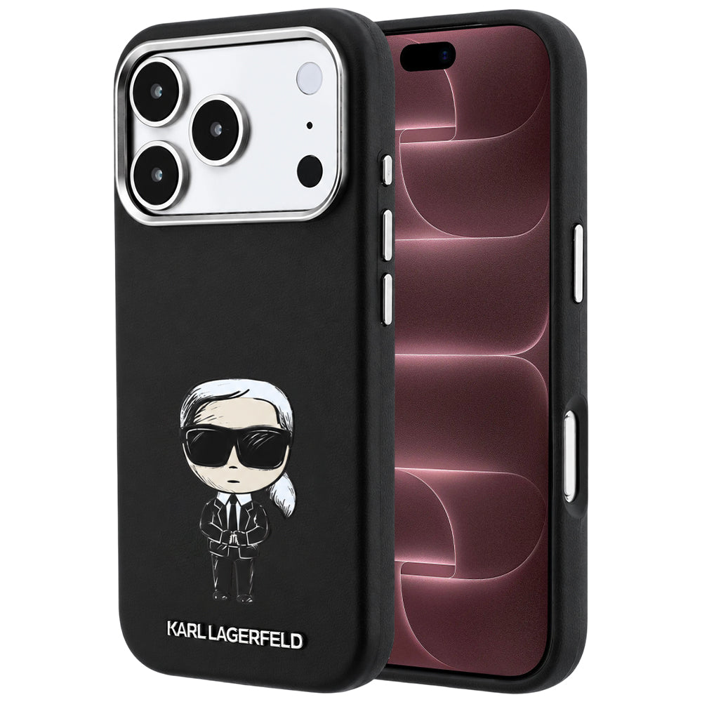 MagSafe Case for Apple iPhone 18 Pro Max / 17 Pro Max, Karl Lagerfeld, Ikonik Sketch, Black