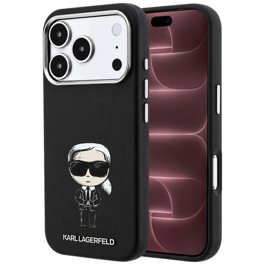 MagSafe Case for Apple iPhone 18 Pro Max / 17 Pro Max, Karl Lagerfeld, Ikonik Sketch, Black