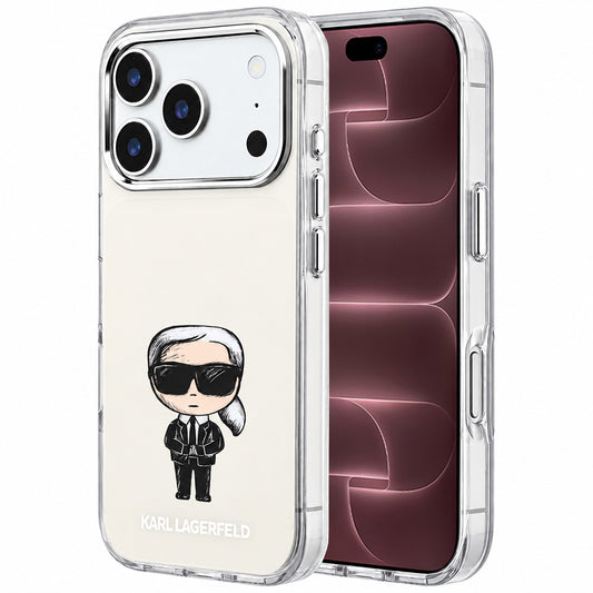 Калъф MagSafe за Apple iPhone 18 Pro Max / 17 Pro Max, Karl Lagerfeld, IML Ikonik Sketch Print, Бежов