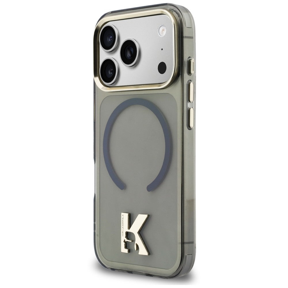 Калъф MagSafe за Apple iPhone 18 Pro Max / 17 Pro Max, Karl Lagerfeld, IML Karl Head Logo, черен