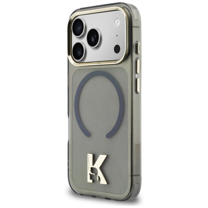 Калъф MagSafe за Apple iPhone 18 Pro Max / 17 Pro Max, Karl Lagerfeld, IML Karl Head Logo, черен